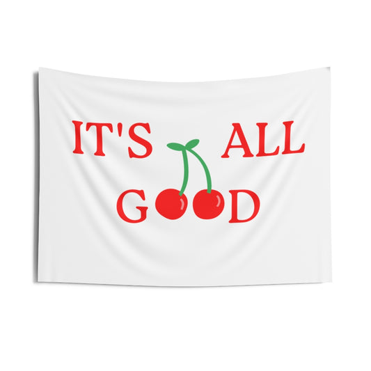 It's All Good (White) Wall Tapestry