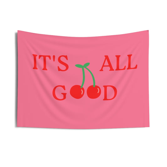 It's All Good (Pink) Wall Tapestry